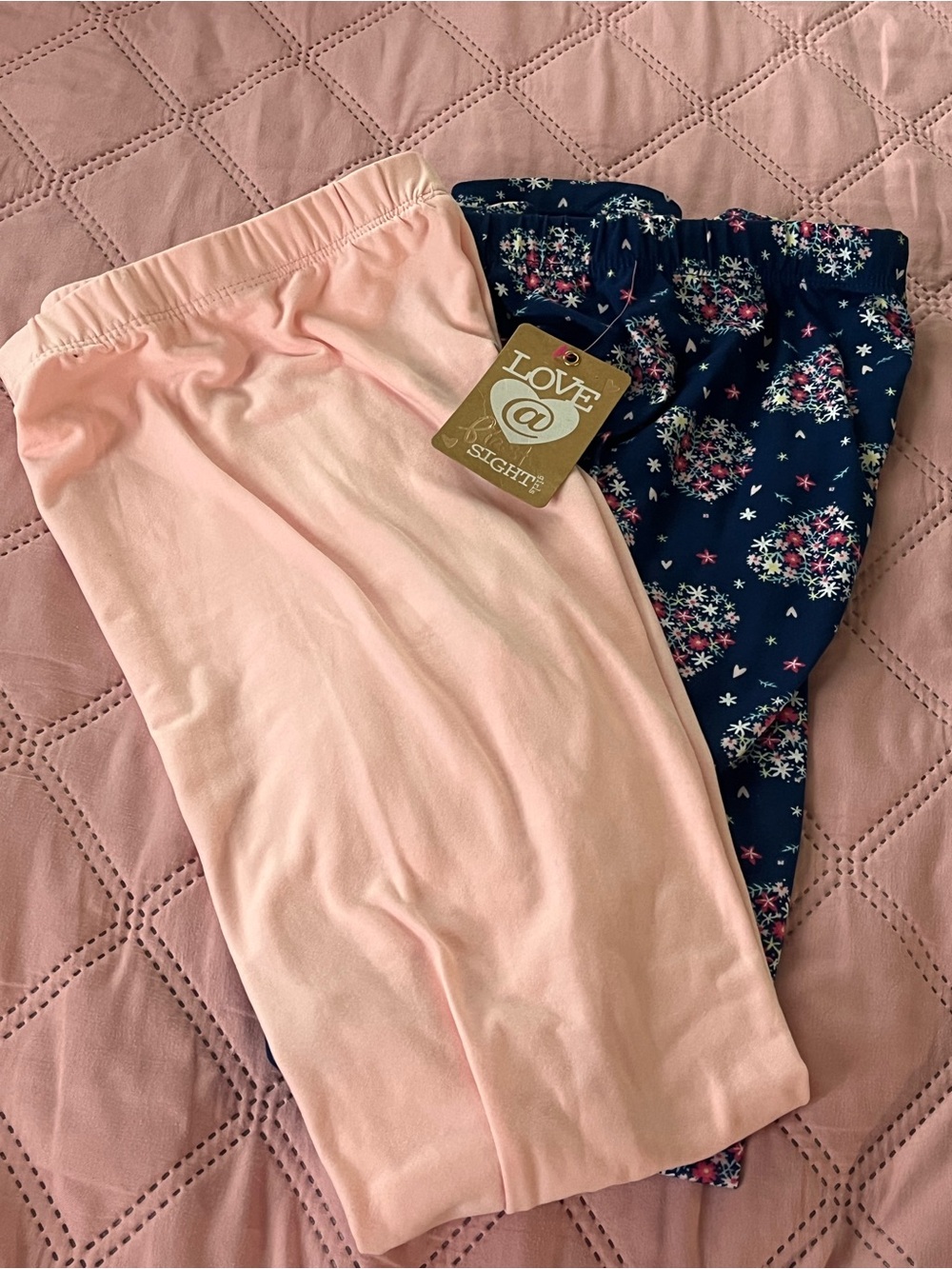 Love @ Sight Pink and Navy Floral Lounge Pants Set